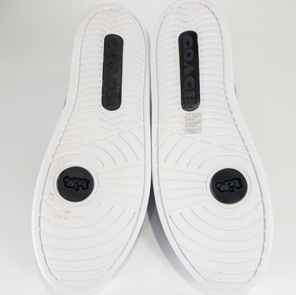 COACH Walker Slip-on Sneakers Fabric Black -8 - Picture 4 of 4